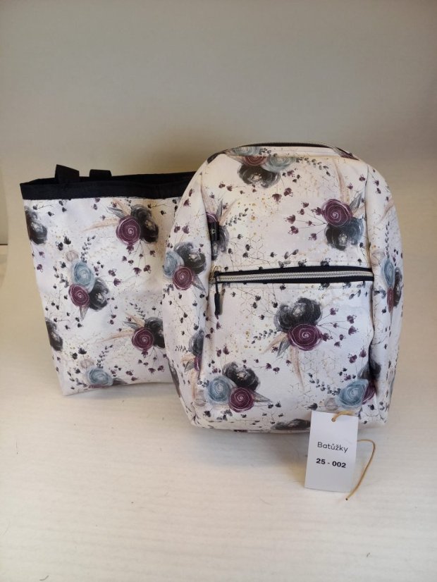 Sada batůžku a kabelky "Floral Dream" – elegance a pohodlí