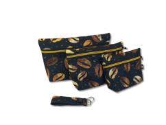 Sada ručně šitých taštiček "Coffee Lover"