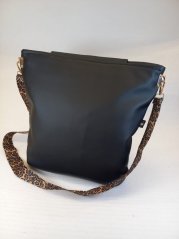 Kabelka "Wild Elegance" – klasická černá s šelmím šmrncem